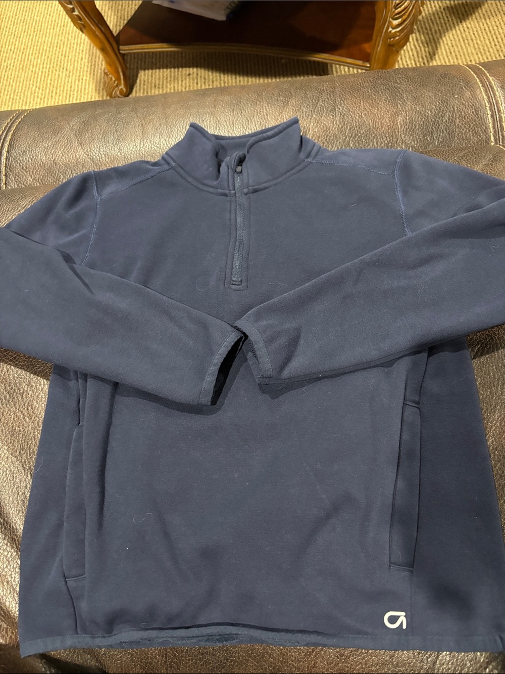 GAP Navy Kids Quarter-Zip Pullover Jacket